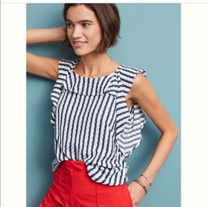 Anthropologie Keely Striped Top